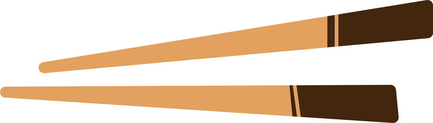 Chopsticks Symbol, Japanese Culture, Simple, Flat Illustration