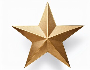 Fototapeta premium gold christmas star on transparent background,clipping path