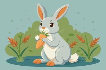 rabbit with carrot