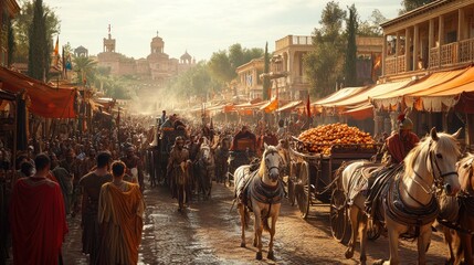 Roman City Street Scene
