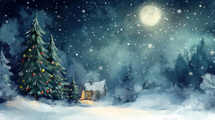 Naklejka premium Celebrate Christmas festival decoration in december. Christmas celebration atmosphere. x mas backgroud with copyspace for text