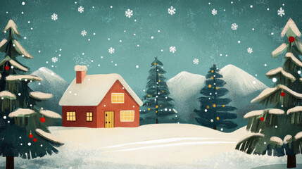 Naklejka premium Celebrate Christmas festival decoration in december. Christmas celebration atmosphere. x mas backgroud with copyspace for text