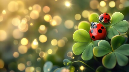 Frohe Neues Jahr 2021. means Happy New Year 2021 - New year congratulations - lucky clover with ladybug and heart.