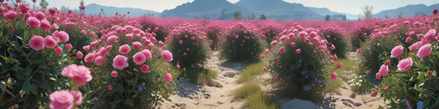Boccetta di profumo di agrumi circondata da rosa sull'azzurro sfondo con una vista panoramica , fragranza, profumo, agrumi