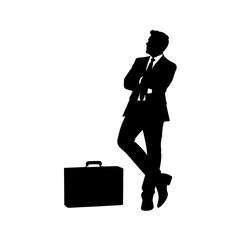 Businessman silhouette