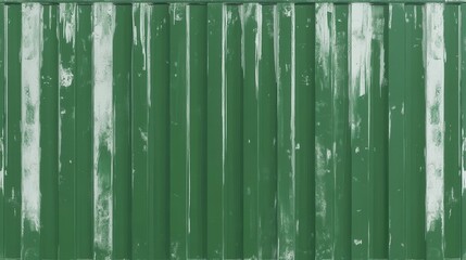 Vintage Green Shipping Container Wall Texture. Aged metal panels with weathered green paint. Perfect for industrial design or background use.