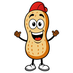 cute happy Peanut characters