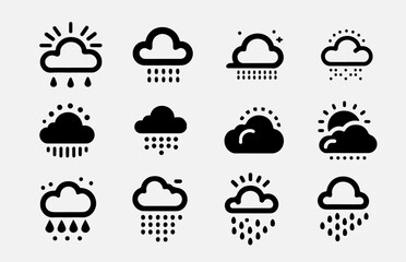  "Modern Cloud Icon in Minimalist Style, Perfect for Weather Apps, Cloud Computing Themes, or Data Storage Concepts"