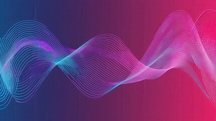 Fototapeta premium Abstract Digital Wave Art: Dynamic Graphic Design with Vibrant Colors