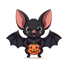 Cute bat Cartoon Vector Icon Illustration Animal Nature Icon Concept Isolated Premium Vector Cartoon