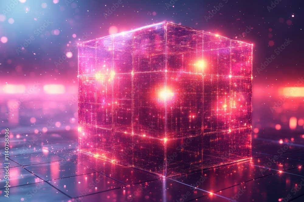 Poster Edge computing optimizing bold, real-time data processing with vibrant, low-latency solutions,