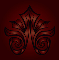 floral decorative vintage illustration pattern