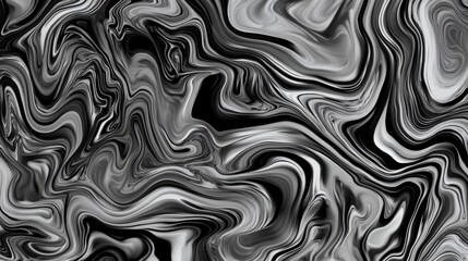 Obraz premium Stunning Black and White Abstract Marble Art Design