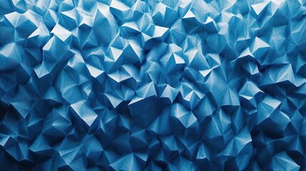 Obraz premium Abstract Blue Crystalline Texture: A Deep Dive into Geometric Forms