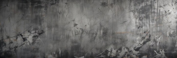 Naklejka premium Distressed grunge wallpaper texture with scratches and grey color, scratched backdrop, gray texture, urban grunge