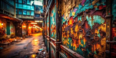 Obraz premium Urban Exploration Photography Inspirational Quotes Backgrounds - Grunge Textures, Graffiti Art, Abandoned Places