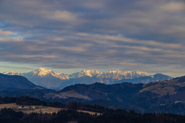 Obraz premium Landscape near Skofja Loka, Slovenia