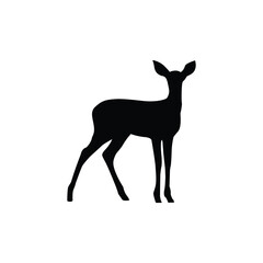 silhouette of a deer