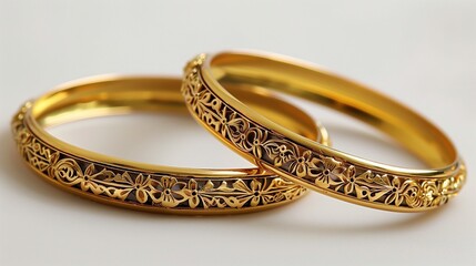 Indian design gold bangles decorative
