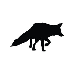 silhouette of a wolf