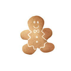 Christmas cookie, gingerbread man 