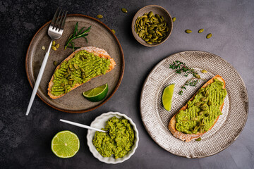 Toast with avocado