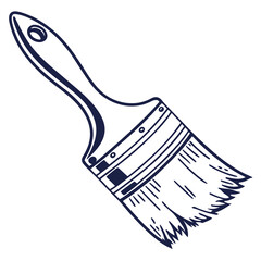 brush with paint