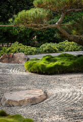 Japanese Zen Garden - Sand and Stone