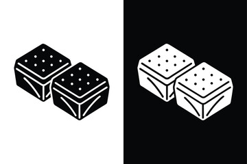 Chocolate Bar  icon vector on White Background ,Vector Art Illustration on white background.