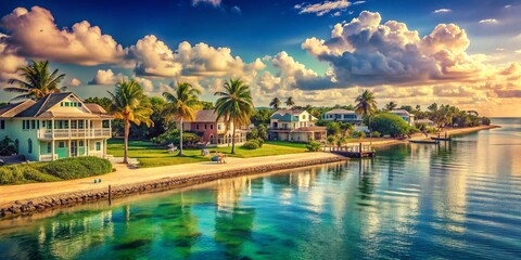 Fototapeta premium Vintage Florida: Riverside & Beachside Resorts, Fort Pierce, Hutchinson Island, St. Lucie County