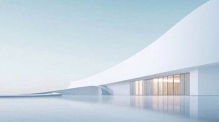 blue corridor in building