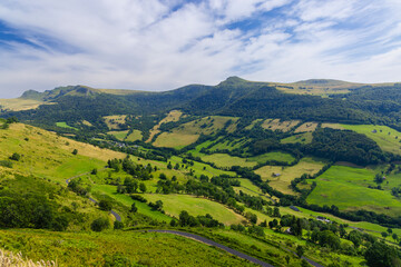 Landscape near Puy Mary, Cantal, Auvergne-Rhone-Alpes region, France