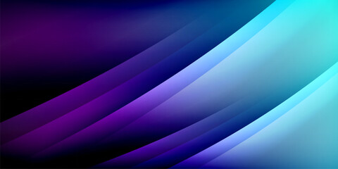 Expressive poster with shadow lines. Features technology, minimalist, and business themes, bright vibrant color schemes