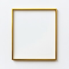A simple thin gold border with clean edges surrounding a blank space on a white background