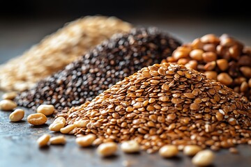 Obraz premium pea and buckwheat