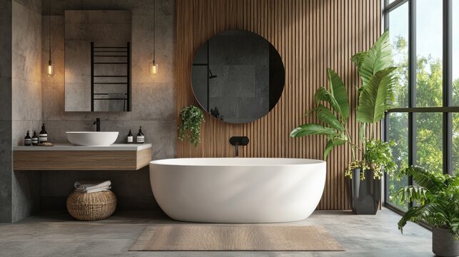 A stylish bathroom remodel with modern fixtures, fresh colors, and updated decor, reflecting a contemporary aesthetic