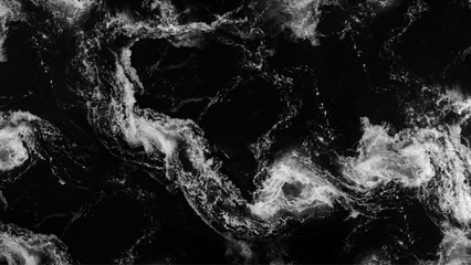 Obraz premium Abstract background. Monochrome texture. Black background with cracks and damage