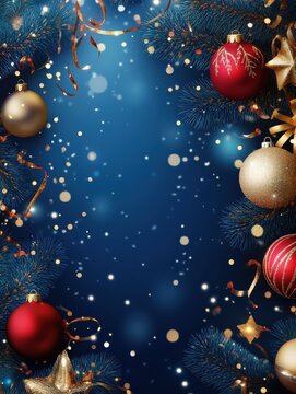 Merry Christmas and happy New Year background