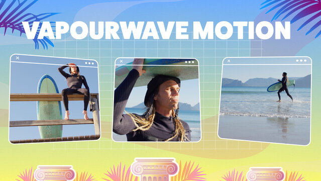 Vapourwave Slideshow Scenes