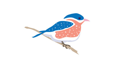 american flag and bird