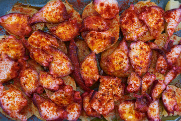 Pulpo a la gallega con pimentón