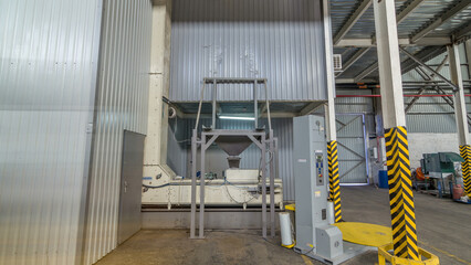 Electrical mill machinery and elevator for the production of seeds timelapse hyperlapse. Grain equipment.