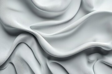 Fototapeta premium White Fabric Texture Background: Smooth, Flowing Drapes, and Elegant Design