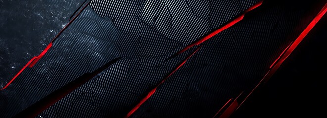 Abstract Black And Red Carbon Fiber Texture Background