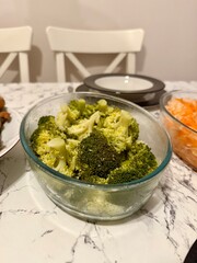 homemade broccoli salad with garlic