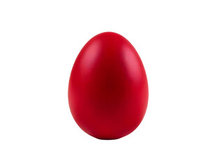 The red Easter egg template is isolated