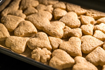 Delicious Christmas cookies just out of the oven