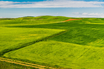 Fields, towns, villages, and rivers of the Pyrenees