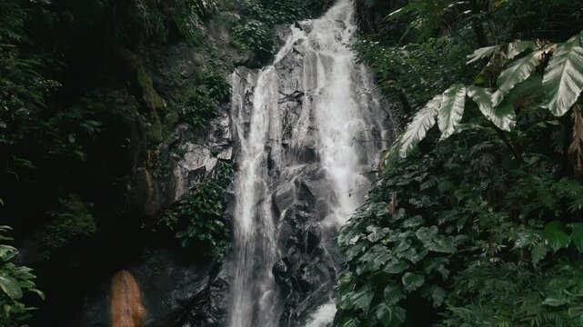 Large Waterfalls Drone Jib Up
