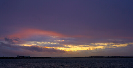 Atardecer dramático en Ayamonte